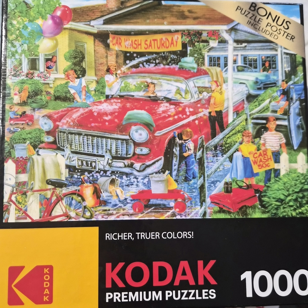 Kodak Premium Puzzle with Vibrant Red Car